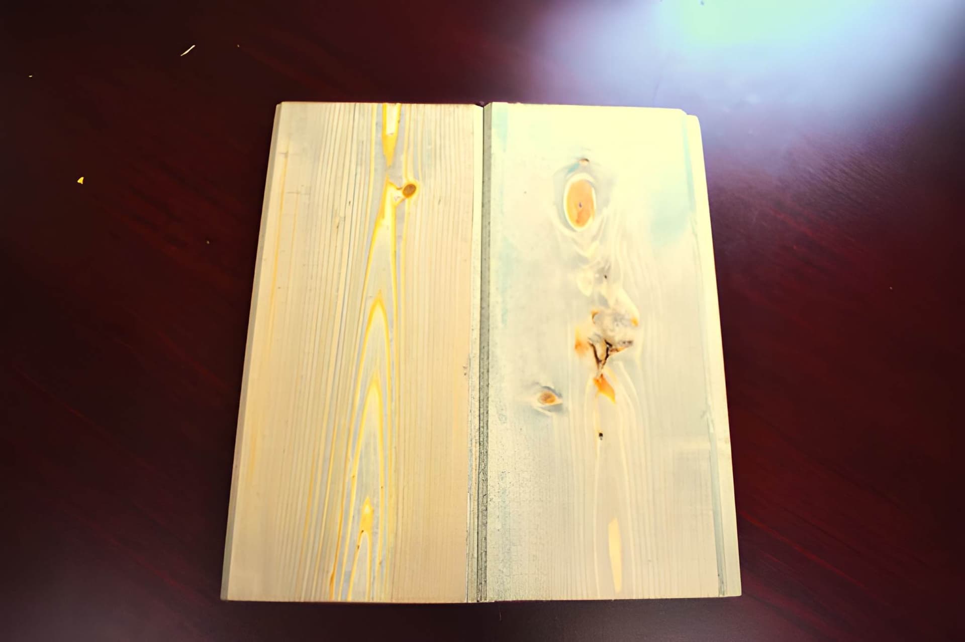 Close up wood grain surface texture finish quality