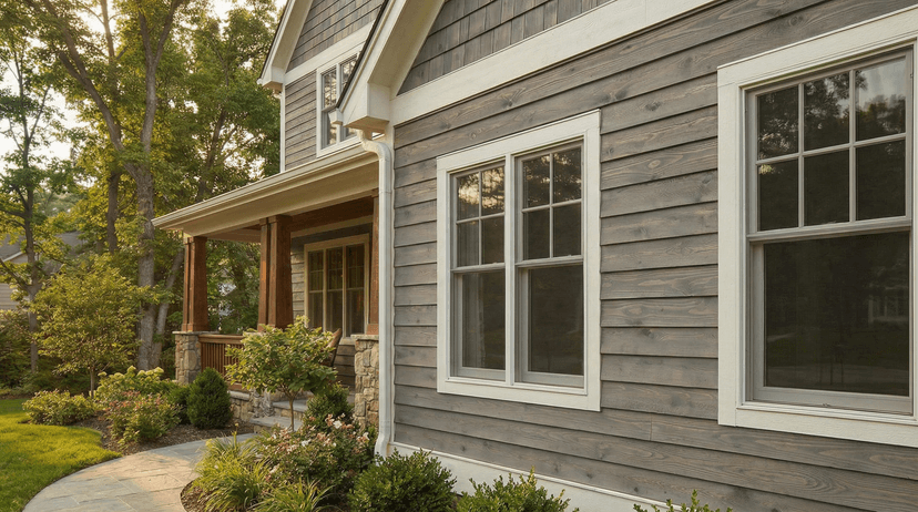 Factory prefinished wood siding panels